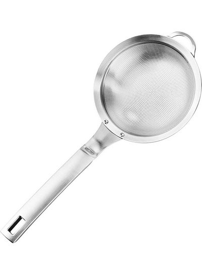 Buy Oil Flour Colander With Hook Silver in Saudi Arabia