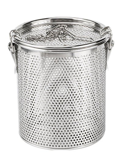 Buy Seasoning Filter Basket Silver 10x10x13cm in UAE