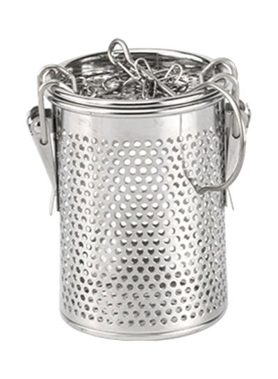 Buy Seasoning Filter Basket Silver 8x8x10.5cm in UAE