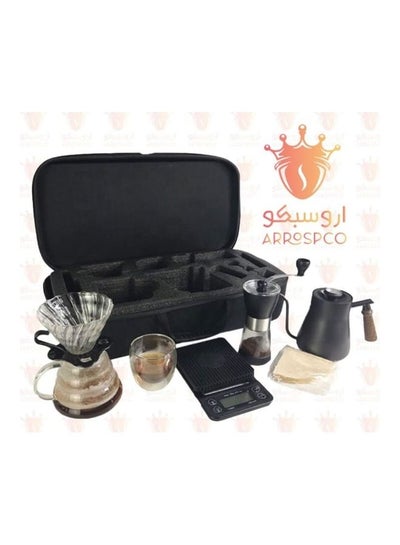 Buy Drip Coffee Maker Set Black/Silver/Clear in UAE