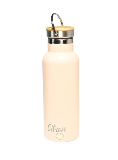 Buy Stainless Steel Water Bottle 500ml - Peach in UAE