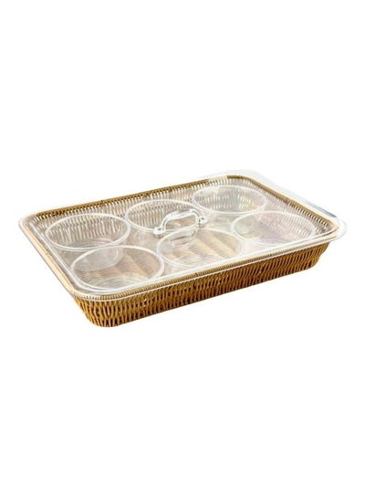 Buy Breakfast Tray Brown 44cm in Saudi Arabia