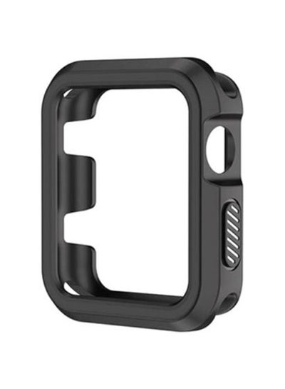 Buy Rugged Armor Bumper Protective Case Cover For Apple Watch Series 1/2/3 42mm Black in Egypt