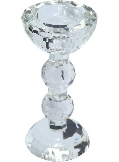 Buy Tealight Candle Holder Clear 18x8.5cm in Saudi Arabia