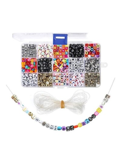 Buy 1100-Piece A-Z Letter Beads Kit in Saudi Arabia