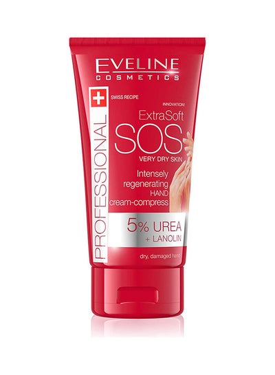 Buy Extra Soft SOS Intensely Regenerating Hand Cream - Compress Red 100ml in UAE