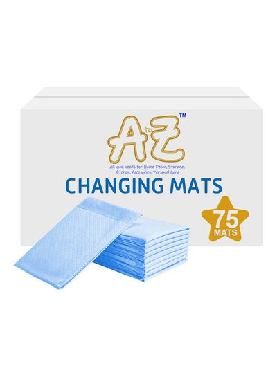 Buy Disposable Changing Mats - Pack Of 75 - Blue in UAE