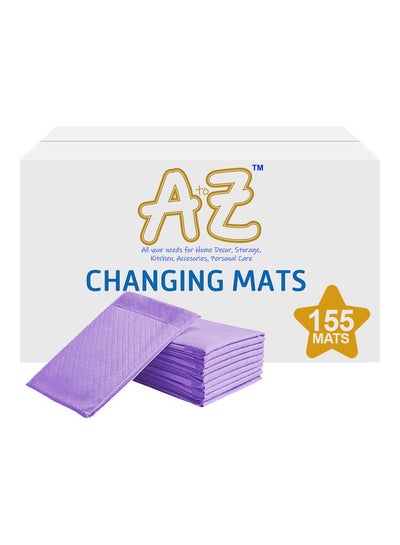 Buy Disposable Changing Mats - Pack Of 155 - Lavender in UAE