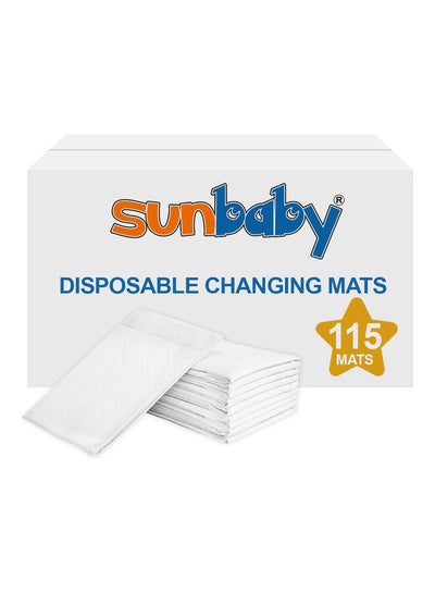 Buy Disposable Changing Mats - Pack Of 115 - White in UAE