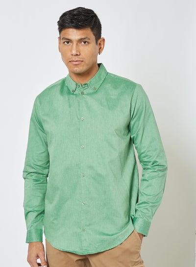 Buy Oxford Shirt Green in Saudi Arabia