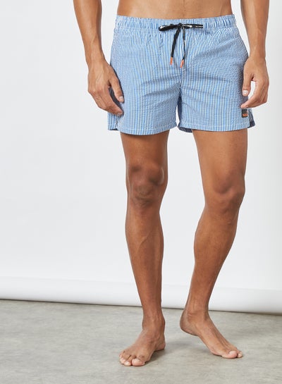Pinstripe Swim Shorts Light Blue price 