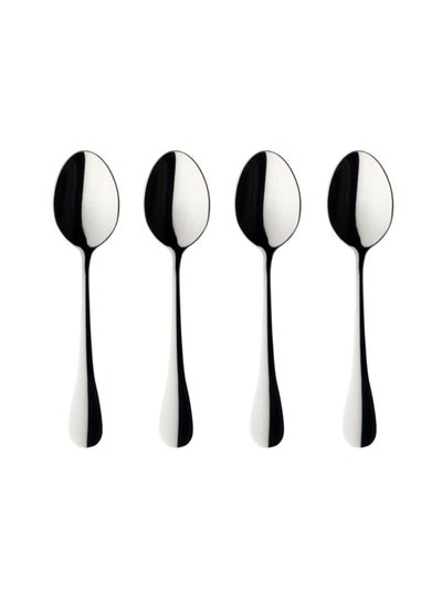 Buy 4-Piece Stainless Steel Spoon Silver 3x20x1cm in Saudi Arabia