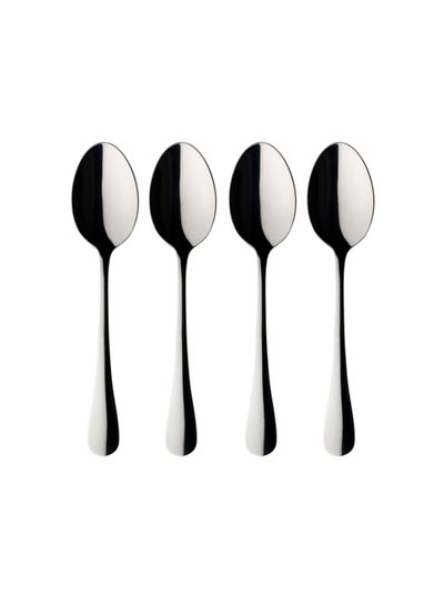 Buy 4-Piece Stainless Steel Spoon Silver 3x12x0.05cm in UAE