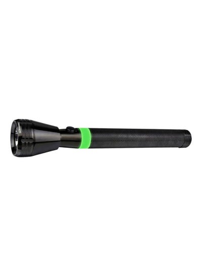 Buy Rechargeable LED Torch  Bright Flashlight 4000mAh Battery  34 Hours Continuous Working  Ideal for Indoor and Outdoor Activities  Hyper Bright Light with Unbreakable Glass SLT-182 Black/Green 26cm in UAE