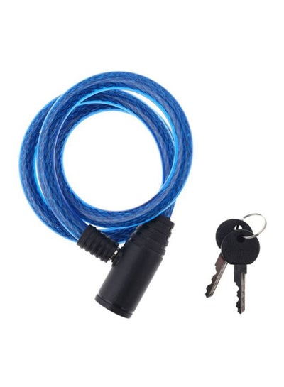 Buy Bicycle Tube Lock With 2 Keys 12x95cm in UAE