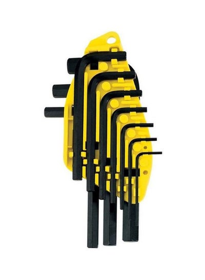 Buy 10-Piece Hex Key Set Black/Yellow 215x23x100mm in UAE