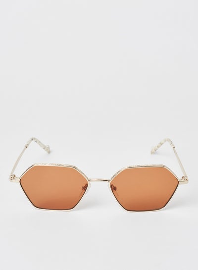 Buy Women's Full Rim Metal Modified Rectangle Sunglasses - Lens Size: 54 mm in Saudi Arabia