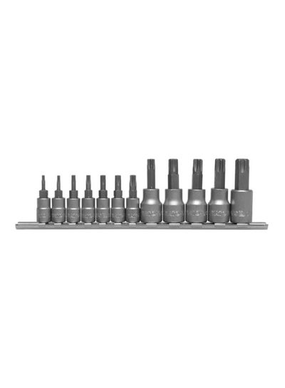 Buy 12-Piece Bit Socket Silver 427grams in UAE