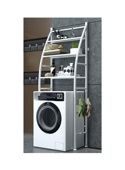 Buy 3-Shelf Washing Machine Space Saver Rack White in Saudi Arabia