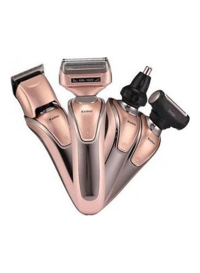 Buy KM-1622 4 In 1 Multifunctional Rechargeable Shaver Gold in Saudi Arabia