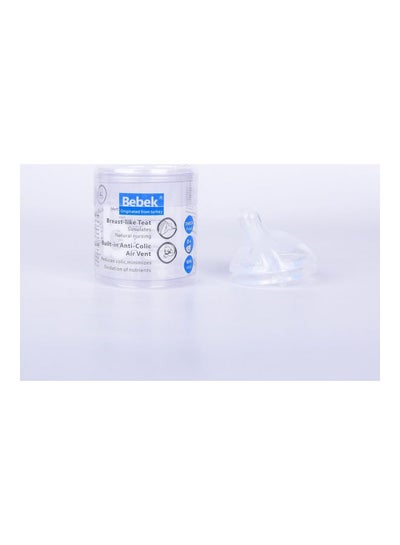 Shop Bebek Silicone Bottle Nipple Transparent Online In Egypt