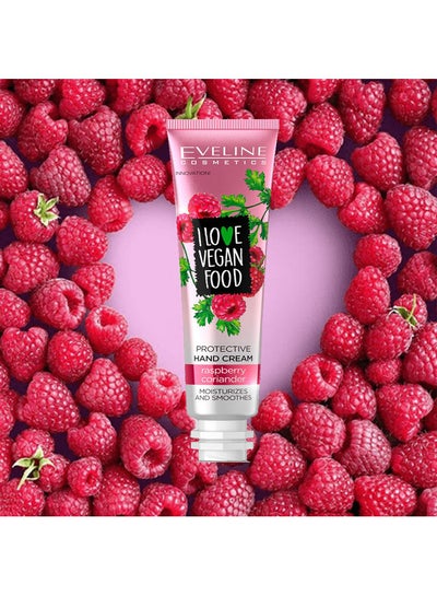 Buy I Love Vegan Food Protective Hand Cream Pink 50ml in Saudi Arabia