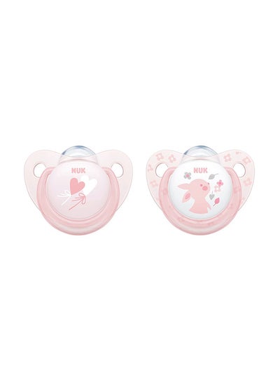 Buy Trendline Baby Rose Soother, 6-18M - 2Pcs in Egypt