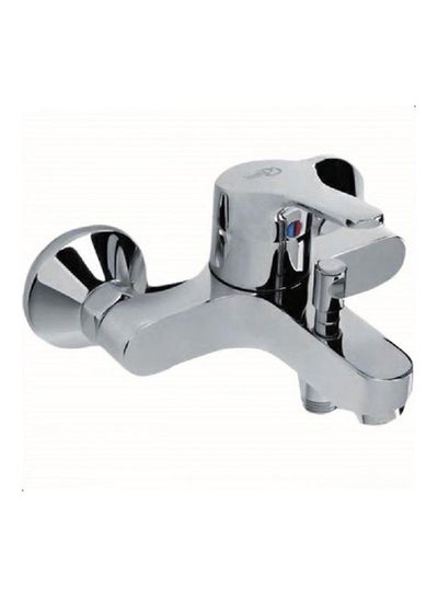 اشتري Slimline Bathtub Mixer Chrome Standard فضي في مصر