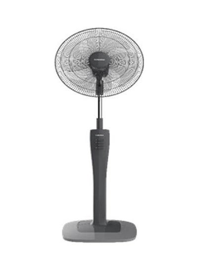 Buy Stand Fan 16 Inch With 4 Plastic Blades And 3 Speeds TSF-74 Grey in Egypt