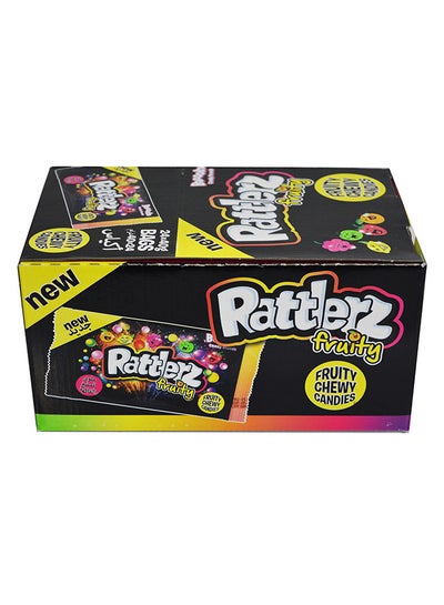 Buy Rattlerz Fruity Chewy Candies 960grams Pack of 24 in UAE