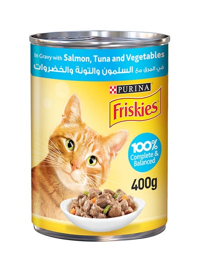 Friskies Salmon Tuna And Vegetables In Gravy Wet Cat Food 400g price in ...