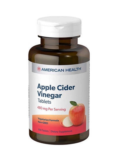 اشتري American Health Apple Cider Vinegar 200 Tablets في الامارات