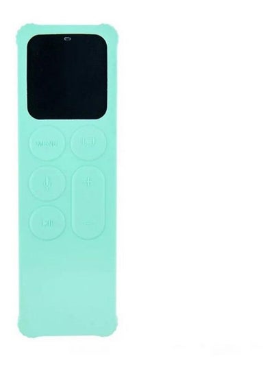 اشتري Remote Control Protector For Apple Tv 4 Remote Control Shockproof Silicone Case Rubber Anti Skid Remote Skin Waterproof Silicone Protective Cover Case Green في مصر