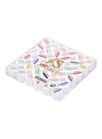 Buy 36-Piece Nail Art Pigment Set Multicolour in UAE