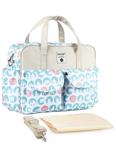 Buy Portable Diaper Bag With changing Mat And Shoulder Straps in Saudi Arabia