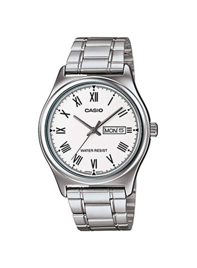 Buy Men's Water Resistant Analog Watch MTP-V006D-7B - 38 mm - Silver in Saudi Arabia