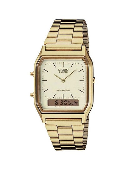 Buy Men's Water Resistant Stainless Steel Analog Wrist Watch AQ-230GA-9D - 39 mm - Gold in UAE