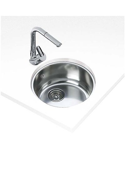 Buy Be 390 Undermount Stainless Steel One Bowl Sink Stainless Steel 390x390x180mmmm in UAE