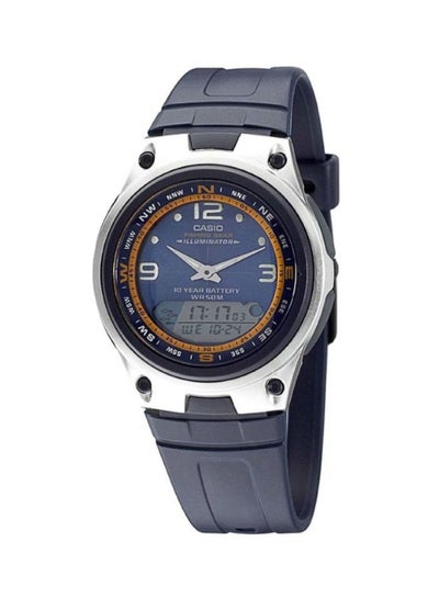 اشتري Combination Quartz Analog & Digital Watch AW-82-2AVDF - 40 mm - Blue للرجال في السعودية