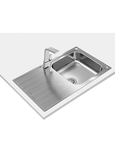 Buy Universe 50 T-Xp 1B 1D Plus Inset Reversible Stainless Steel 1 Bowl Sink Stainless Steel 860x500x195mmmm in UAE