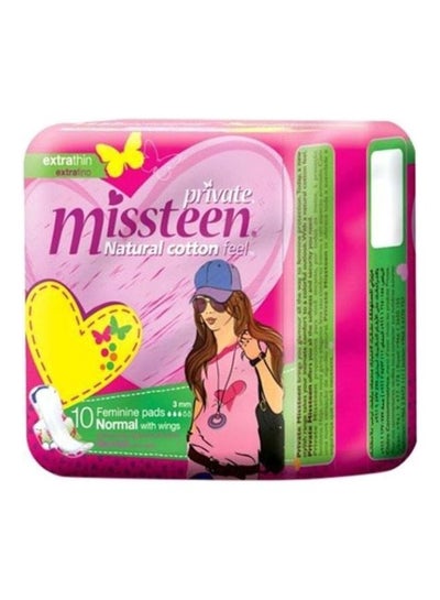 Buy Missteen Extra Thin With Wings 10 Pads in Egypt