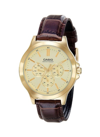 Buy Men's Formal Analog Watch MTP-V300GL-9AUDF - 42 mm - Brown in UAE