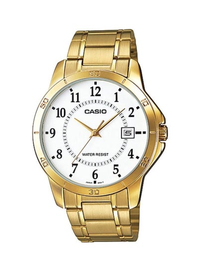 Buy Men's Stainless Steel Watch MTP-V004G-7BUDF - 30 mm - Gold in UAE