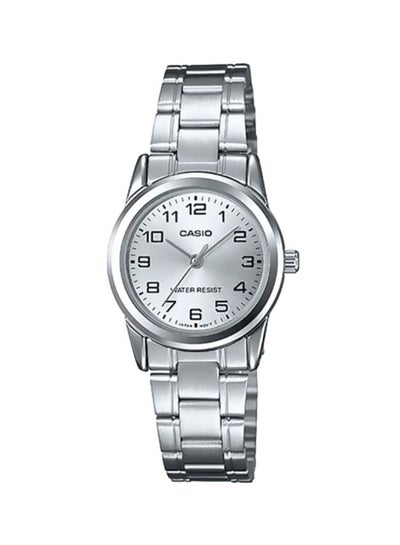 اشتري ساعة يد رسمية بعقارب طراز LTP-V001D-7B - مقاس 25 مم - لون فضي للنساء في السعودية