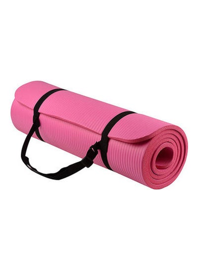 Buy Anti-Tear Exercise Mat With Carrying Strap 60x15cm in Saudi Arabia