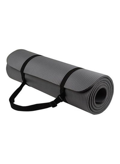 Buy Anti-Tear Exercise Mat With Carrying Strap 60x15cm in UAE