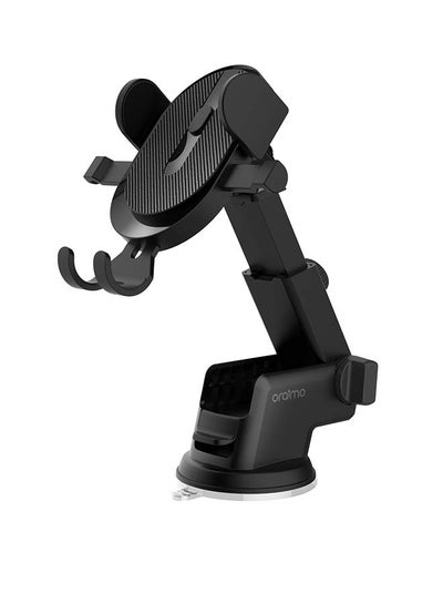 Buy Hydra 2 Car Mount Mobile Holder/ 360 Degree Rotation/ 240 Adjustable Angle/ Solid Grips/ Telescopic Arm/ Strong Suction/ Wide Compatibility/ One Hand Lock and Release Black in Egypt