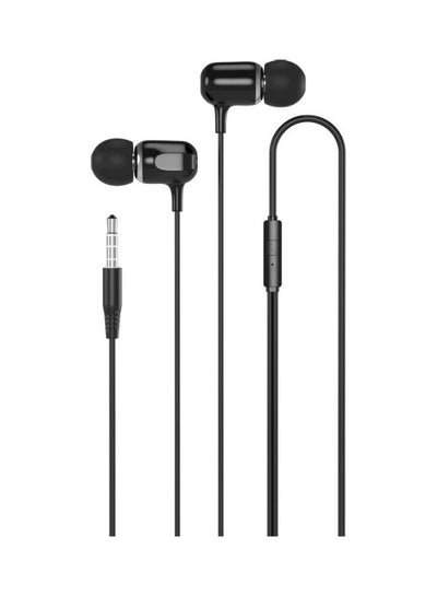 Buy Stereo Wired In-Ear Headphones With Mic Black in Egypt