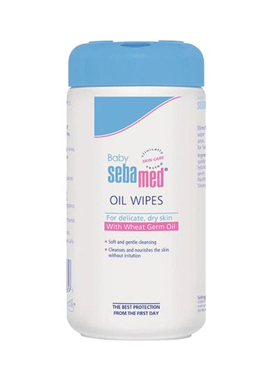 Buy Baby Soft and Gentle Oil Wipes for Delicate, Dry Skin With Wheat Germ Oil, 70 Count in Saudi Arabia