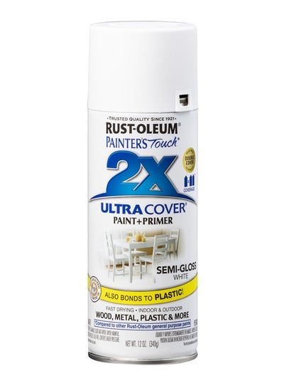 Buy Painter'S Touch 2X Ultra Cover Paint Semi-Gloss Spray White in Egypt